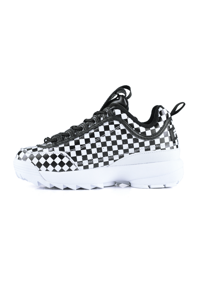 TÊNIS FILA DISRUPTOR 2 CHECKER FEMININO BRANCO/PRETO