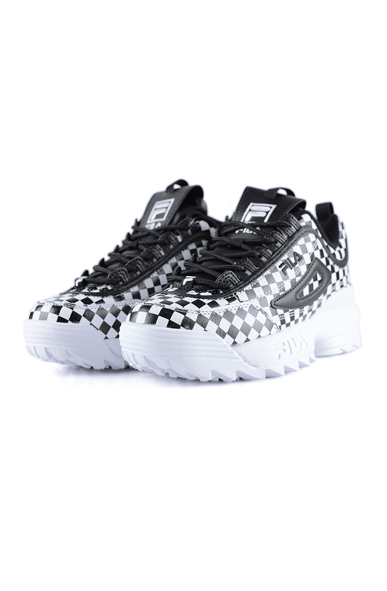 TÊNIS FILA DISRUPTOR 2 CHECKER FEMININO BRANCO/PRETO