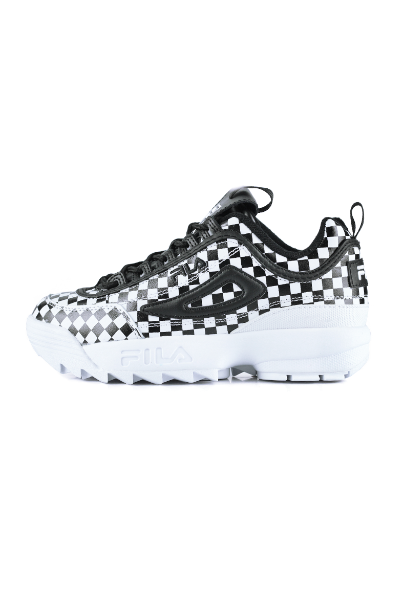 TÊNIS FILA DISRUPTOR 2 CHECKER FEMININO BRANCO/PRETO