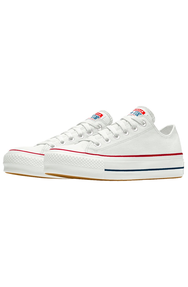 Tênis Converse Chuck Taylor All Star Lift Plataforma Low Branco/Branco