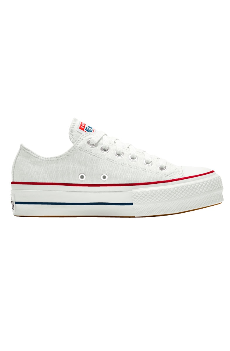 Tênis Converse Chuck Taylor All Star Lift Plataforma Low Branco/Branco