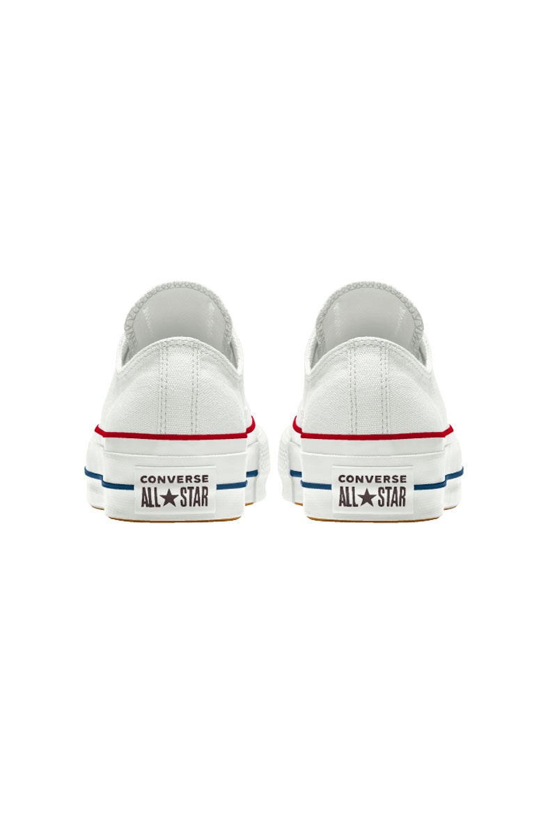 Tênis Converse Chuck Taylor All Star Lift Plataforma Low Branco/Branco
