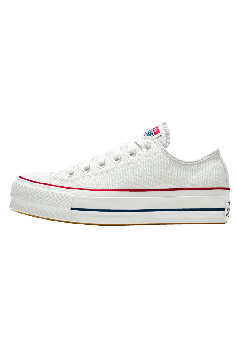 Tênis Converse Chuck Taylor All Star Lift Plataforma Low Branco/Branco