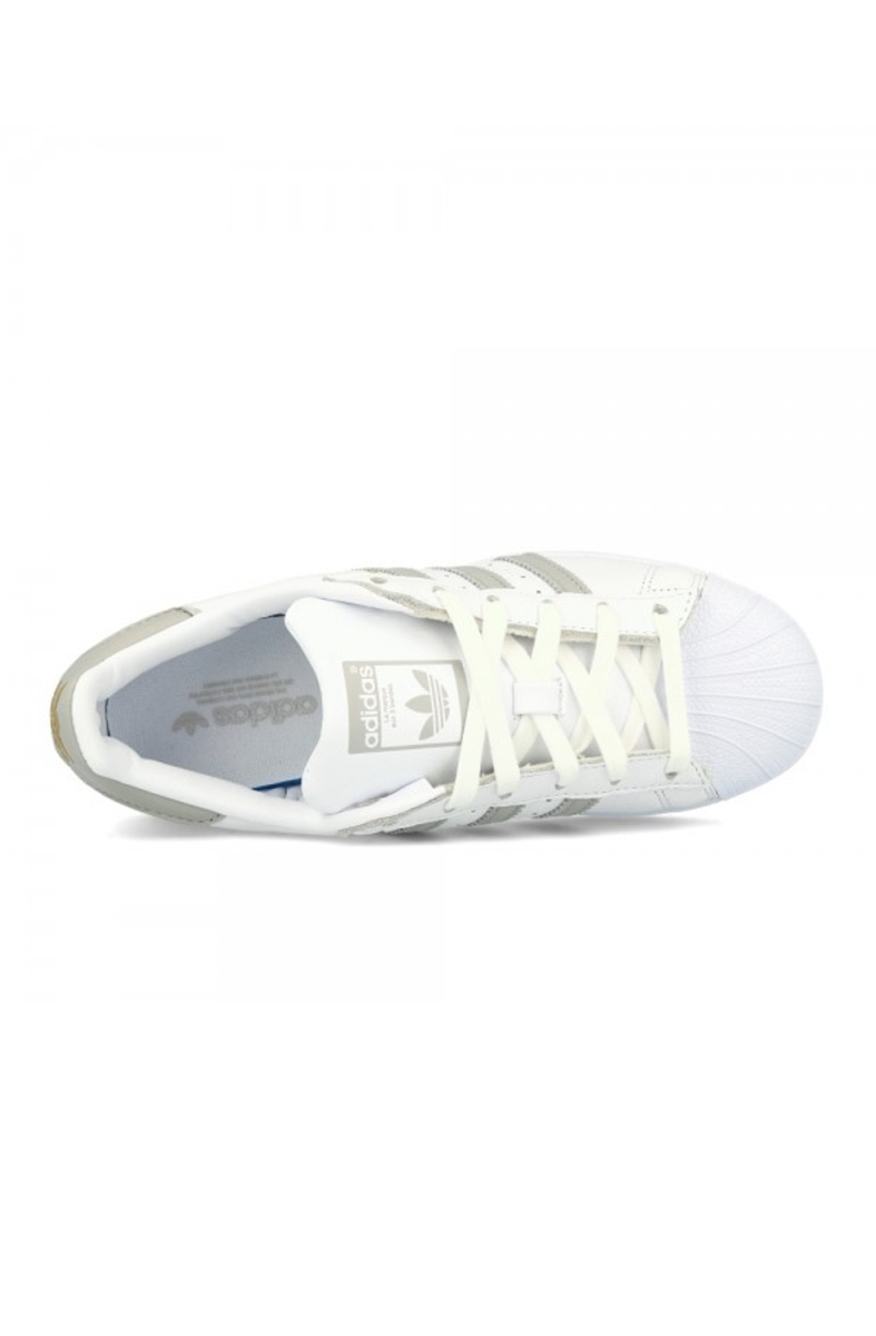 TÊNIS ADIDAS SUPERSTAR FEMININO BRANCO/CINZA
