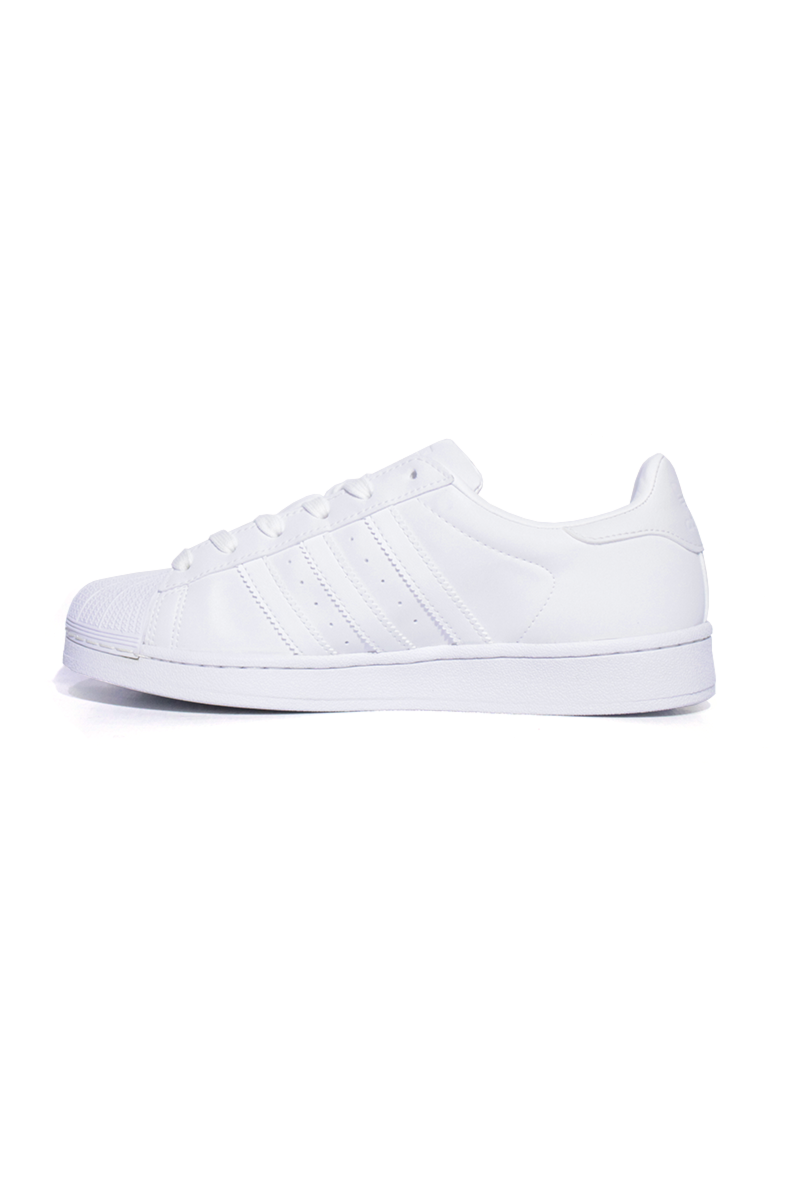 Tênis Adidas Superstar Feminino Branco Refletivel