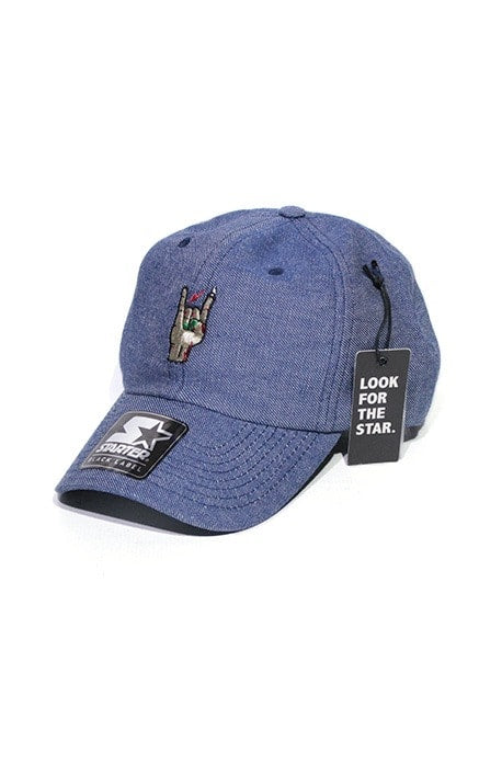 Boné Aba Curva Strapback Starter Black Label Hand Azul
