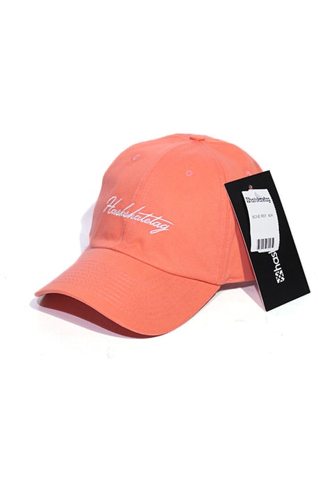 Boné Aba Curva Hashskatetag Strapback Salmão