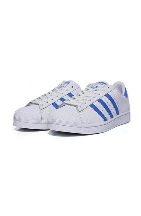 Tênis Adidas Superstar Foundation Branco com Azul