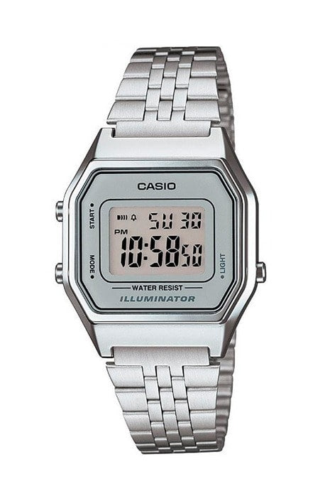Relógio Casio Vintage Prata LA680WA-7DF