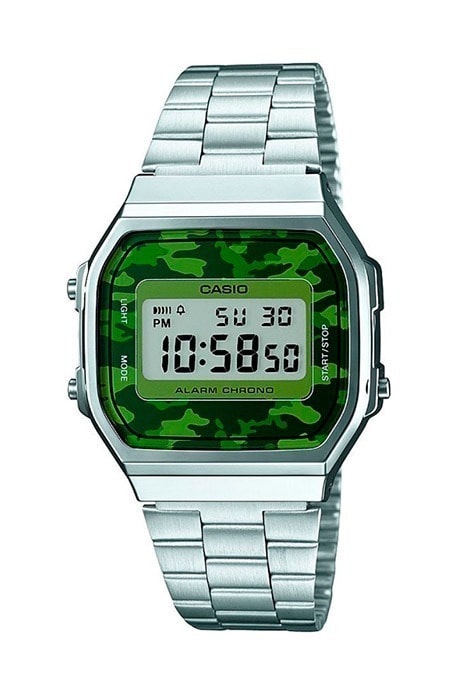 Relógio Casio Vintage Prata Camuflado A168WEC-3DF