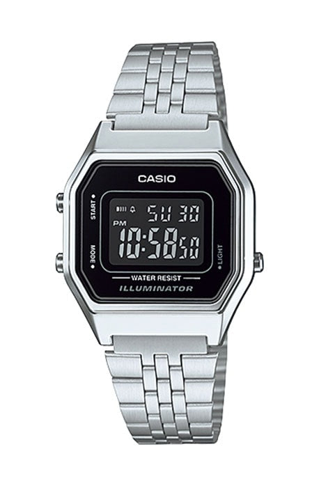 Relógio Casio Vintage Prata LA680WA-1BDF