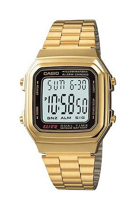 Relógio Casio Vintage Dourado A178WGA-1ADF