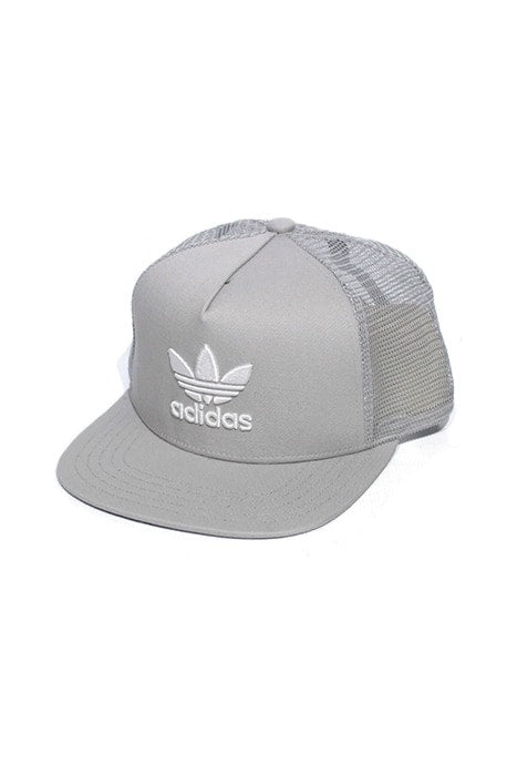 Boné Adidas Trucker Trefoil Cinza