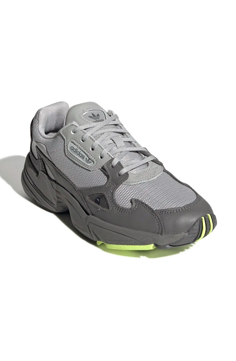 Tênis Adidas Falcon Feminino Cinza/Limao