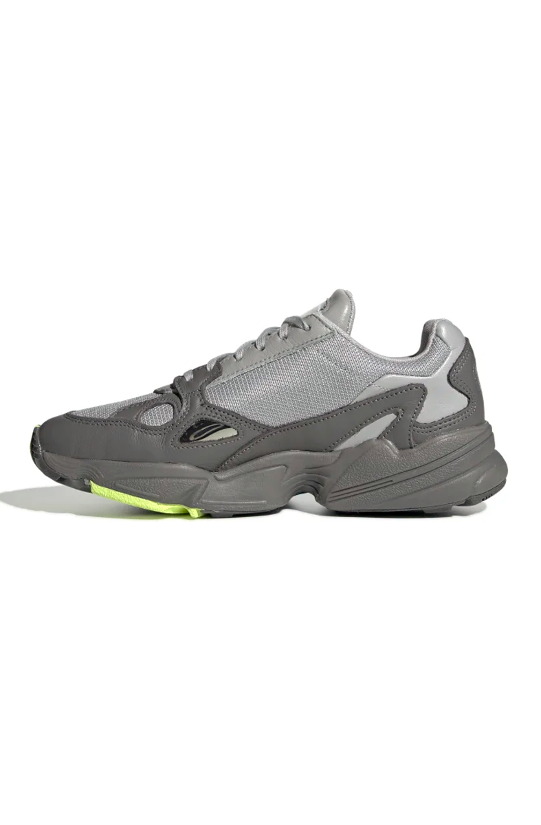Tênis Adidas Falcon Feminino Cinza/Limao