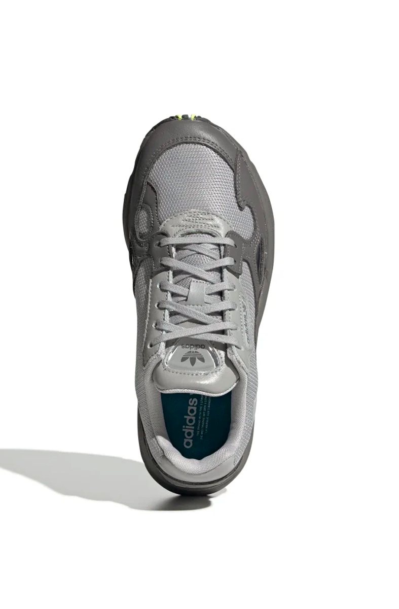 Tênis Adidas Falcon Feminino Cinza/Limao