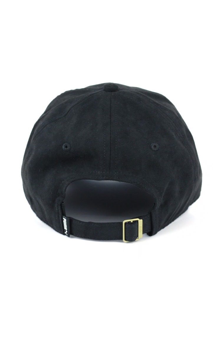 Bone PUMA Aba Curva Winterized Suede Strapback Preto