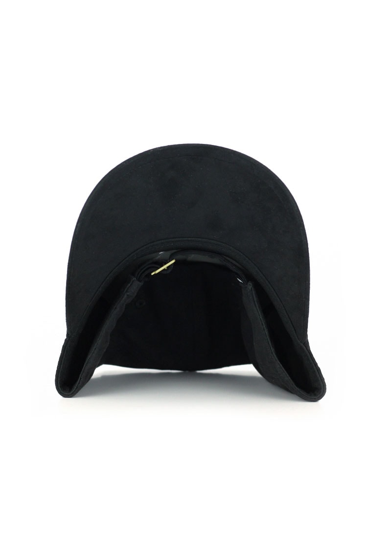 Bone PUMA Aba Curva Winterized Suede Strapback Preto