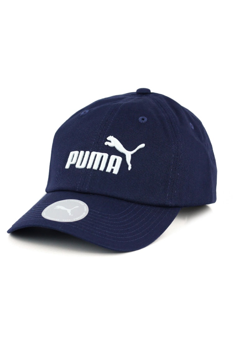 Bone PUMA Aba Curva Essential No.1 Strapback Azul Marinho