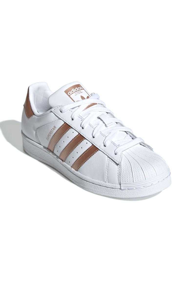 Tênis Adidas Superstar Feminino Branco/Cobre