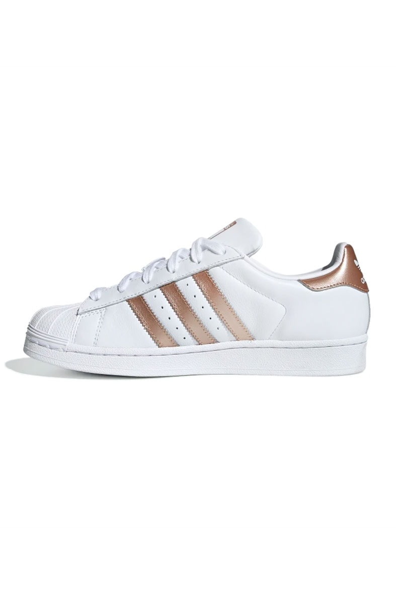 Tênis Adidas Superstar Feminino Branco/Cobre