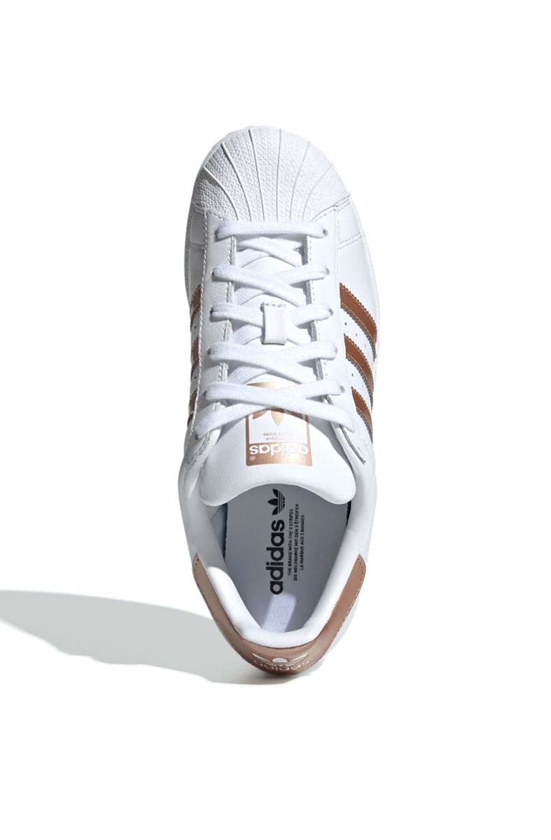 Tênis Adidas Superstar Feminino Branco/Cobre