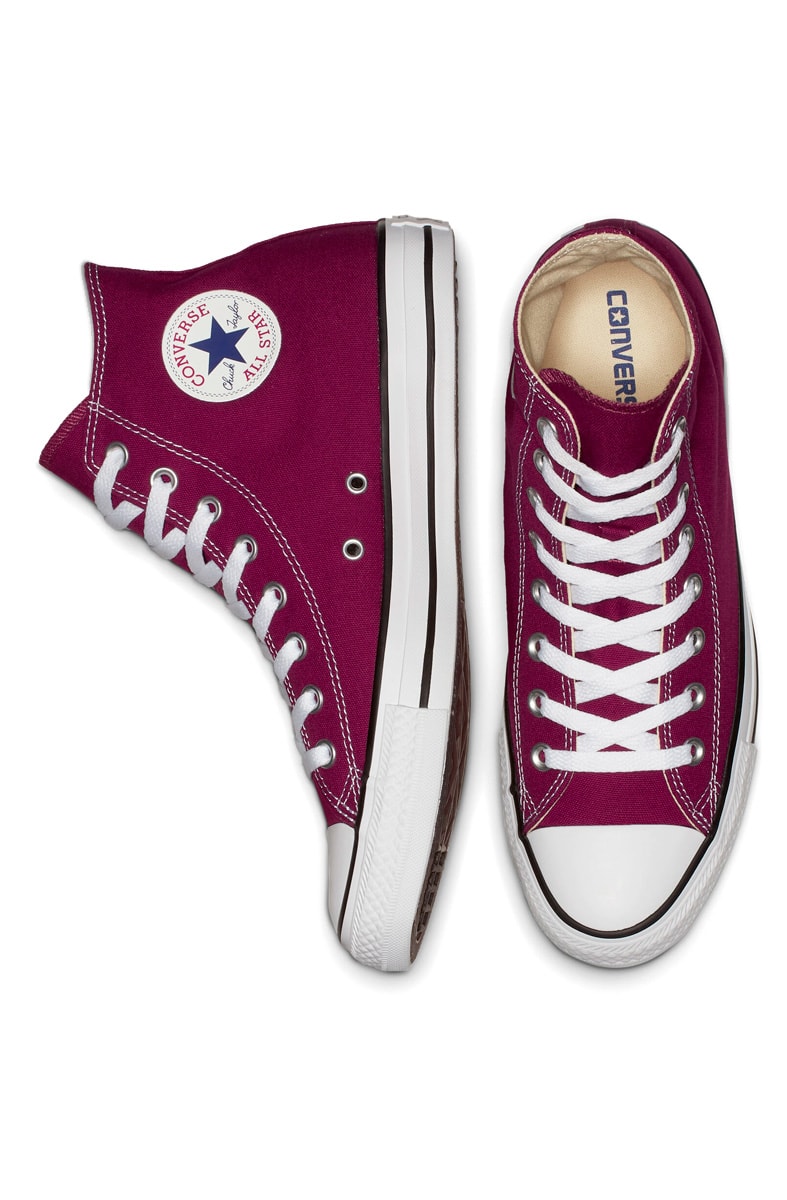 Tênis Converse Chuck Taylor All Star High Bordo/Branco
