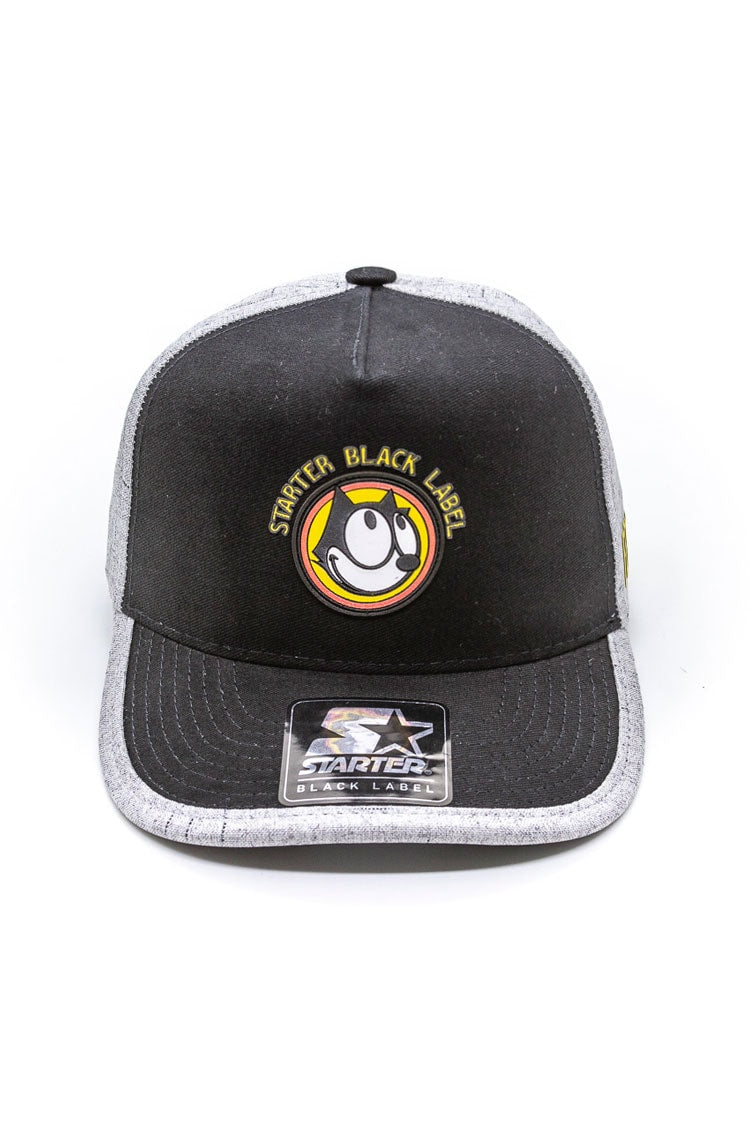 Bone STARTER Collab Felix Snapback Preto/Cinza