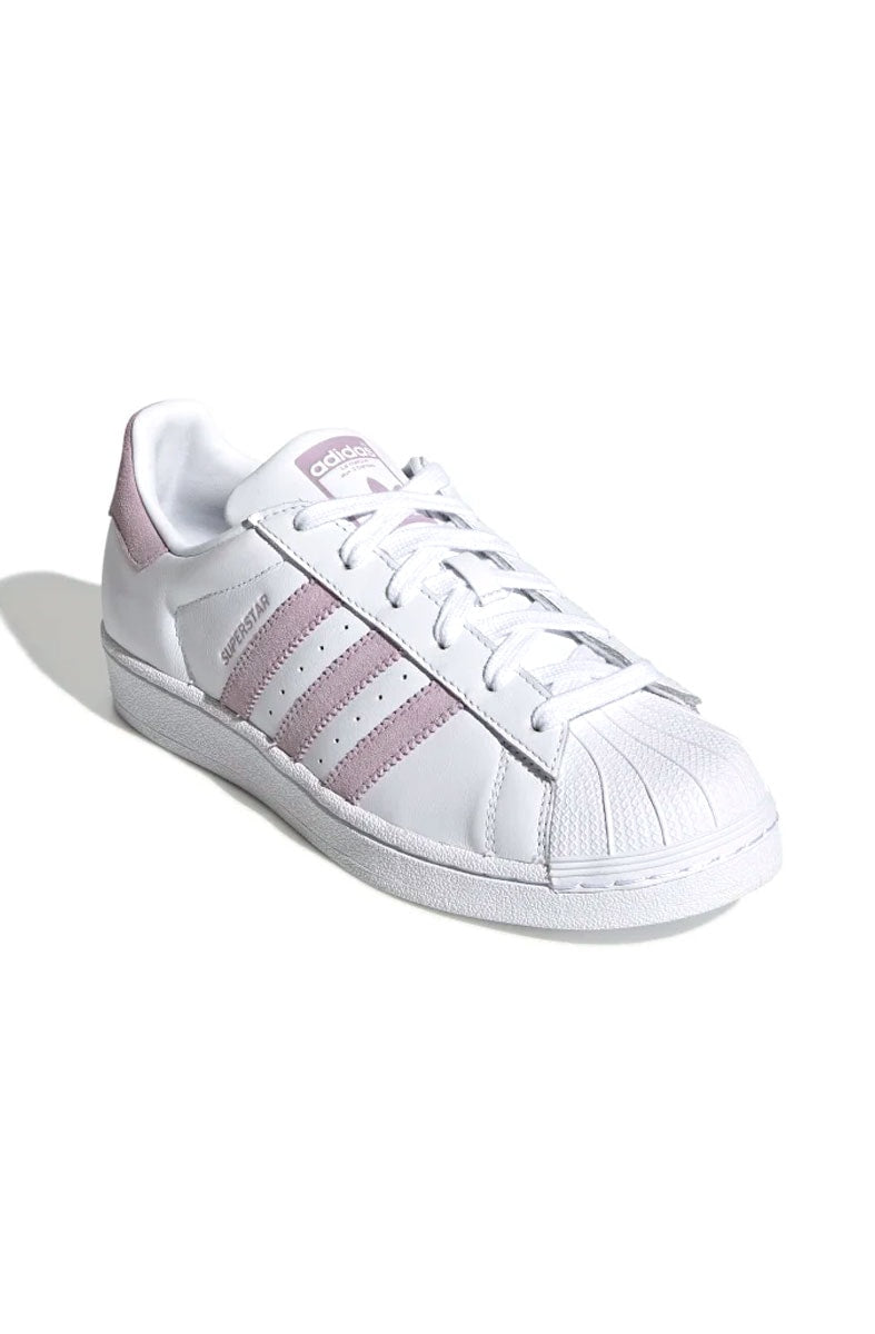 Tênis Adidas Superstar Feminino Branco/Rosa
