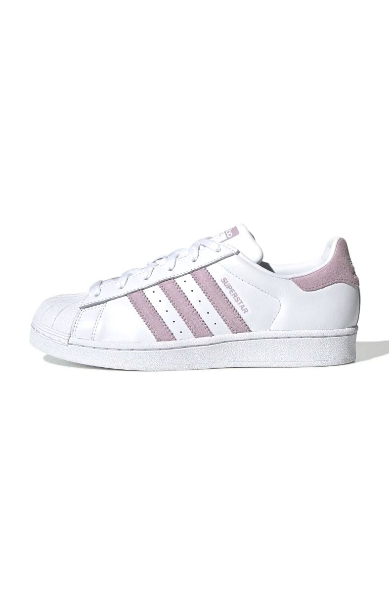 Tênis Adidas Superstar Feminino Branco/Rosa