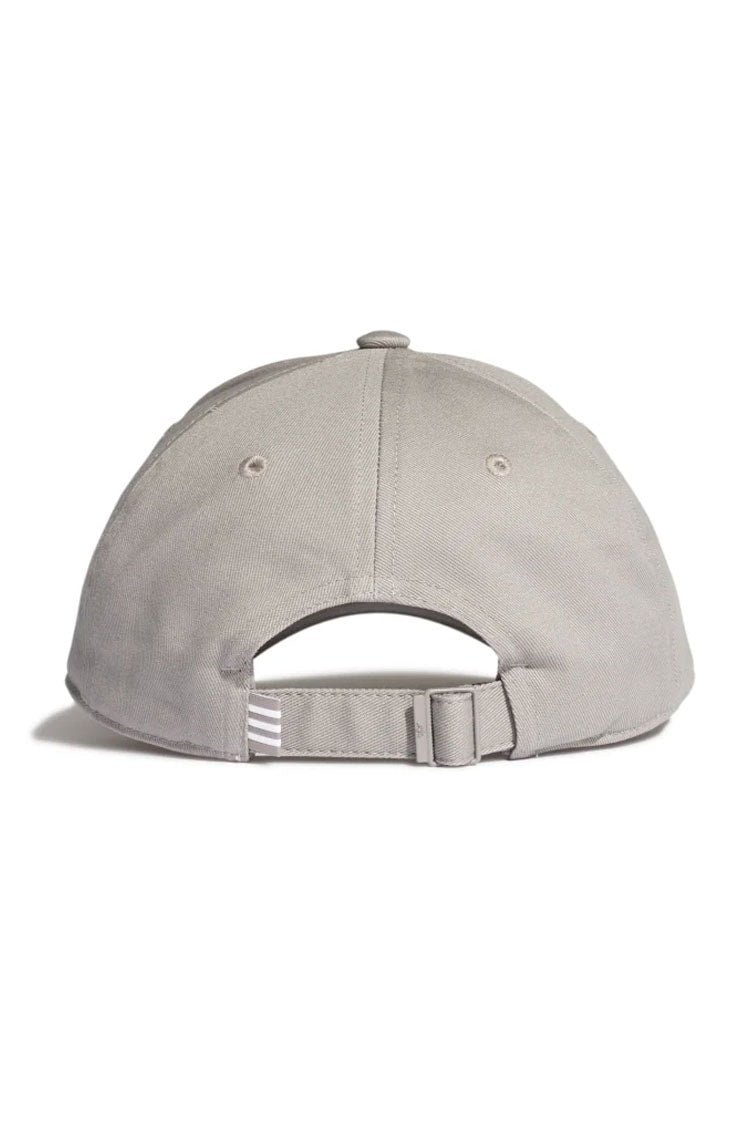 Bone Adidas Aba Curva Baseball Trefoil Strapback Cinza/Branco