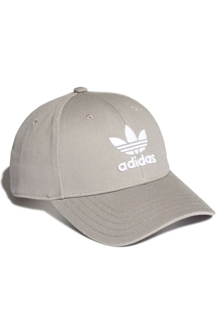 Bone Adidas Aba Curva Baseball Trefoil Strapback Cinza/Branco