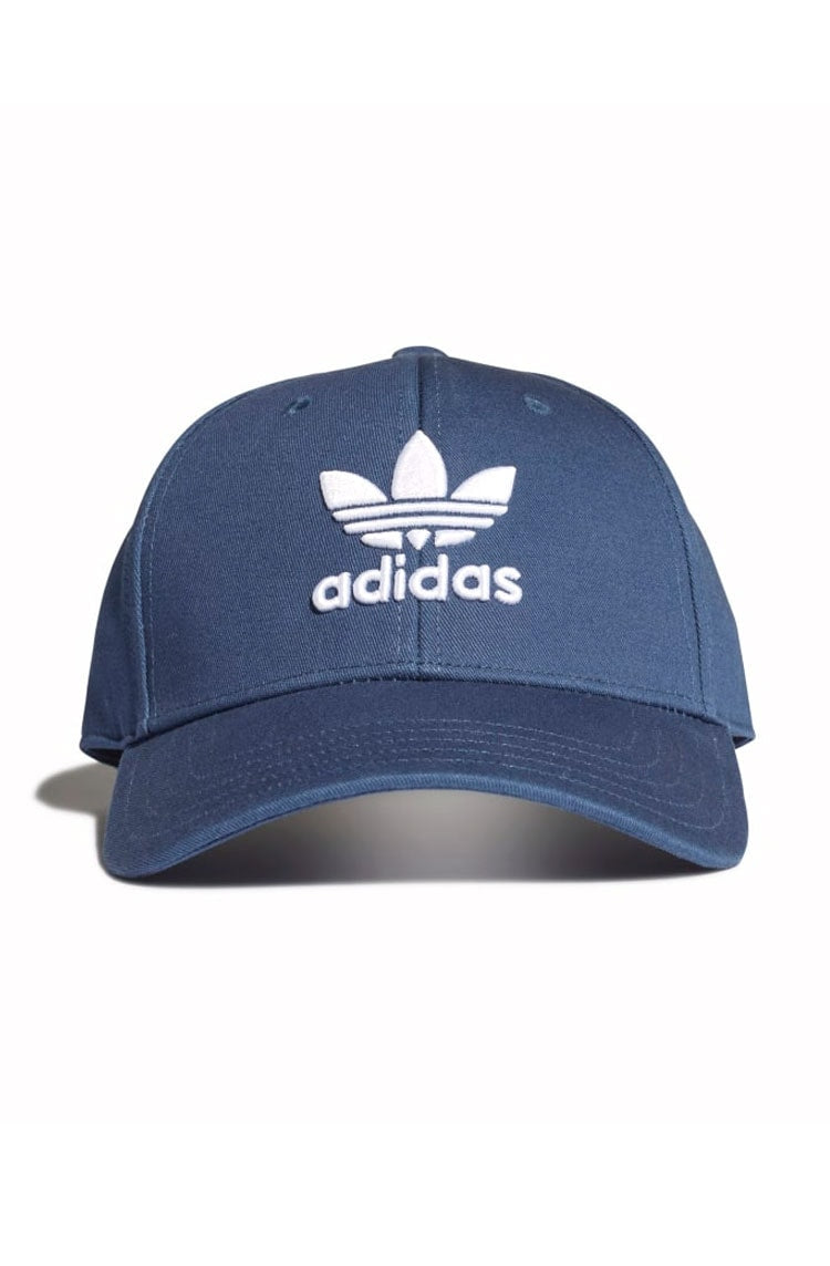 Bone Adidas Aba Curva Baseball Trefoil Strapback Azul/Branco