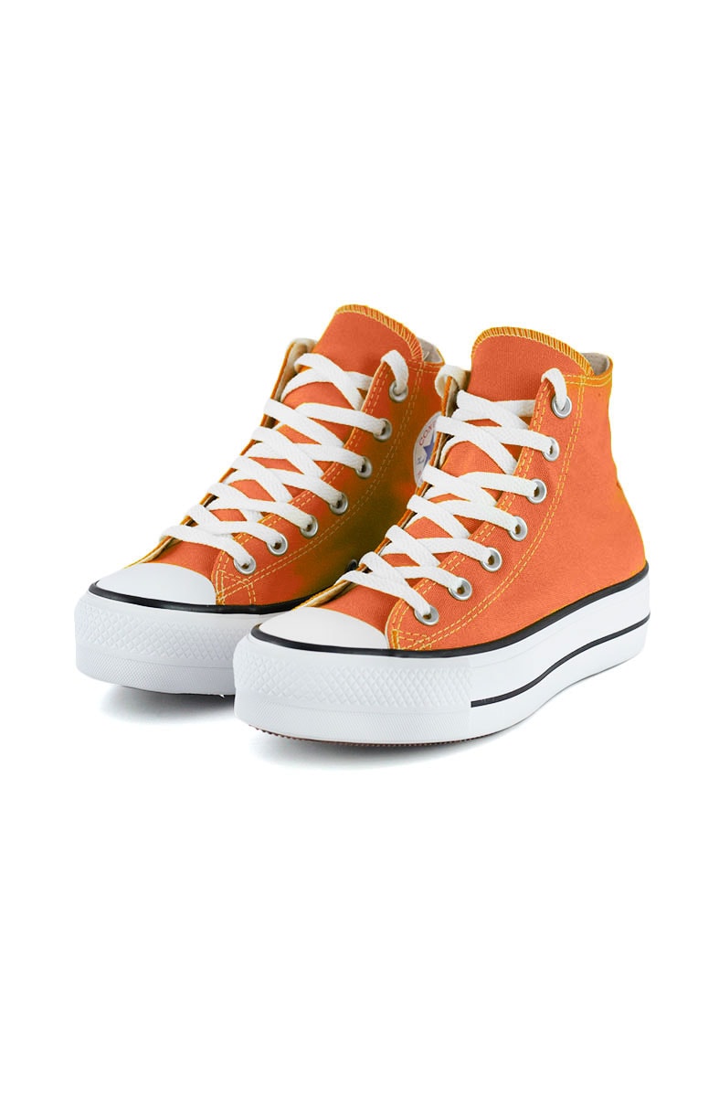 Tênis CONVERSE Chuck Taylor ALL STAR Lift Plataforma High Laranja/Ferrugem