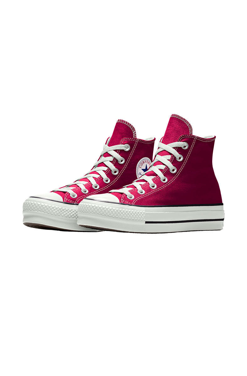 Tênis Converse Chuck Taylor All Star Lift Plataforma High Bordo/Branco