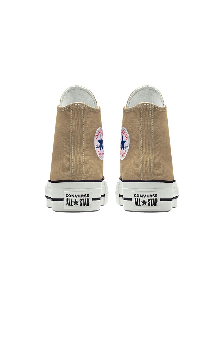 Tênis CONVERSE Chuck Taylor ALL STAR Lift Plataforma High Bege/Caqui
