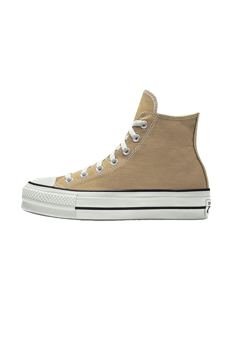 Tênis CONVERSE Chuck Taylor ALL STAR Lift Plataforma High Bege/Caqui