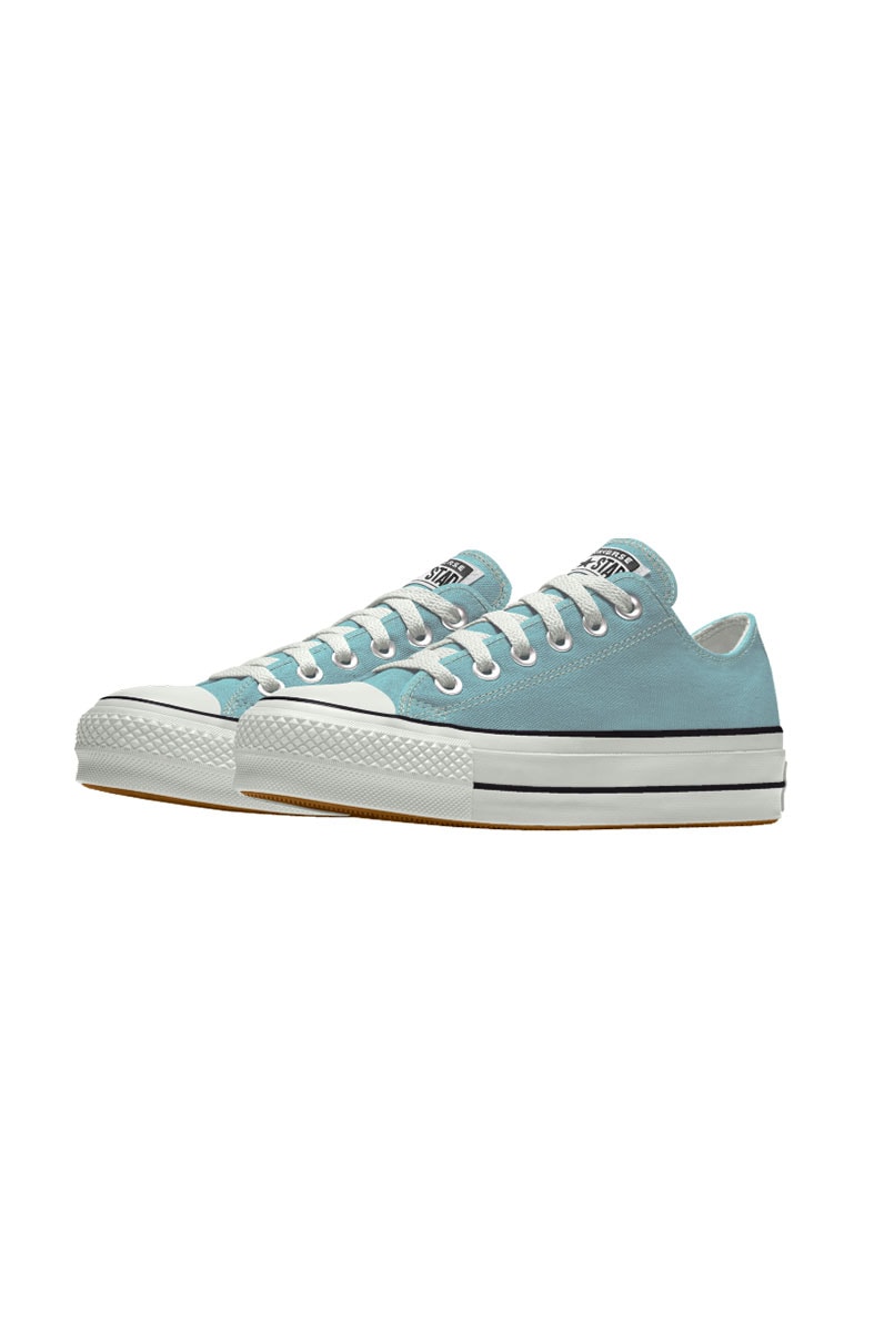 Tênis CONVERSE Chuck Taylor ALL STAR Lift Plataforma Low Azul/Bebe
