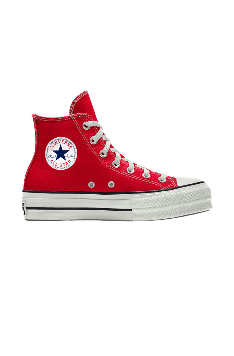 Tênis Converse Chuck Taylor All Star Lift Plataforma High Vermelho/Branco