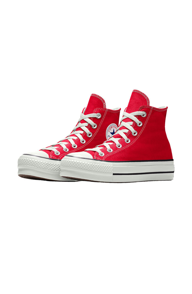 Tênis Converse Chuck Taylor All Star Lift Plataforma High Vermelho/Branco