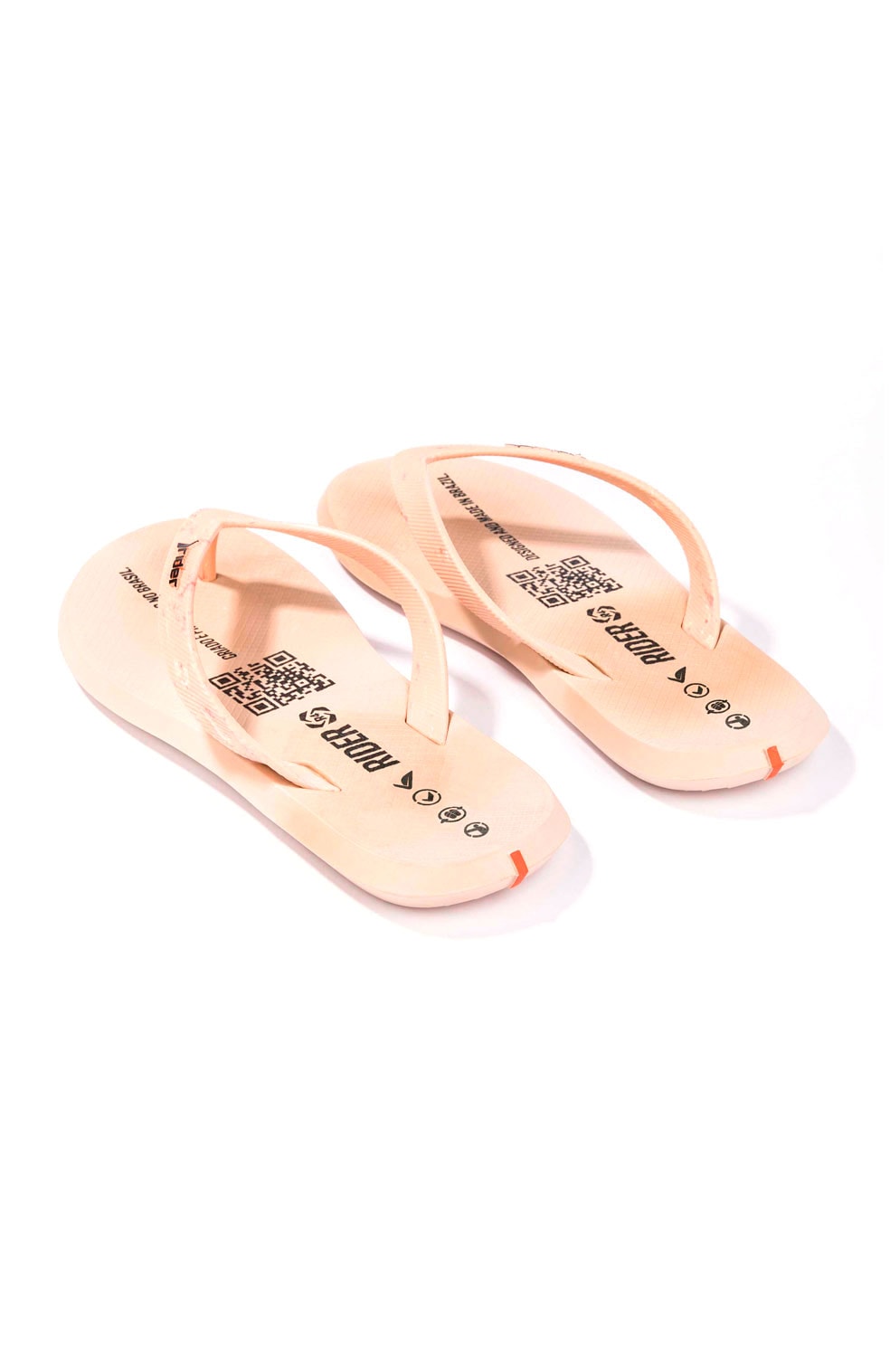 Chinelo Dedo Rider R4 Bege/Laranja