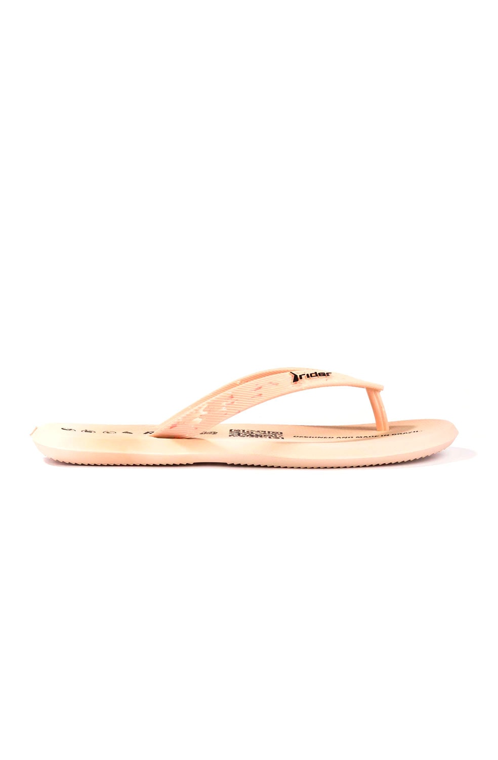 Chinelo Dedo Rider R4 Bege/Laranja