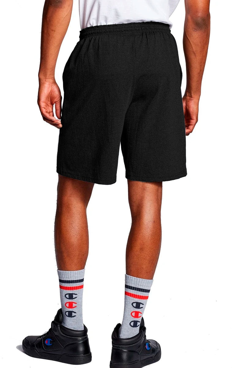 Bermuda Champion Moletom Jersey Logo Ink Preta
