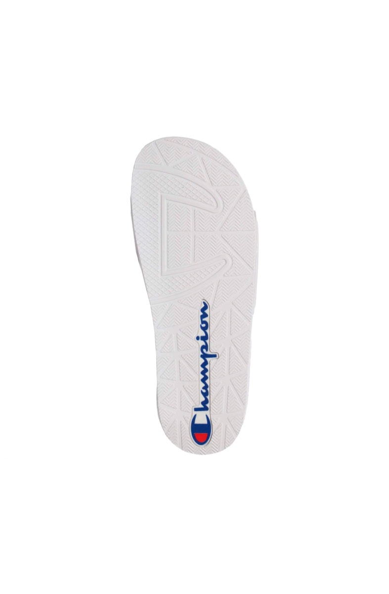 Chinelo Champion Slide IPO Branco/Azul
