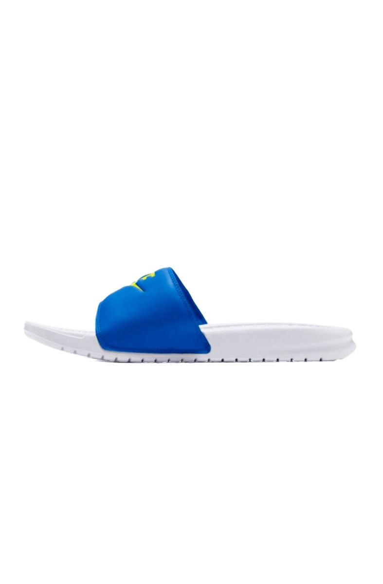 Chinelo Nike Benassi JDA Branco/Azul