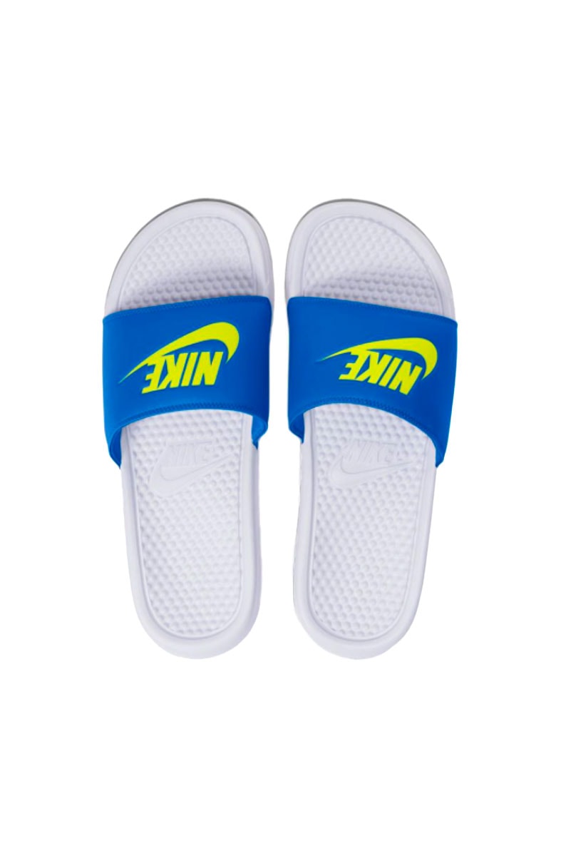 Chinelo Nike Benassi JDA Branco/Azul