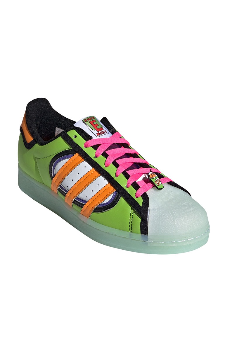 Tênis Adidas Superstar x The Simpsons Squishee Verde/Laranja