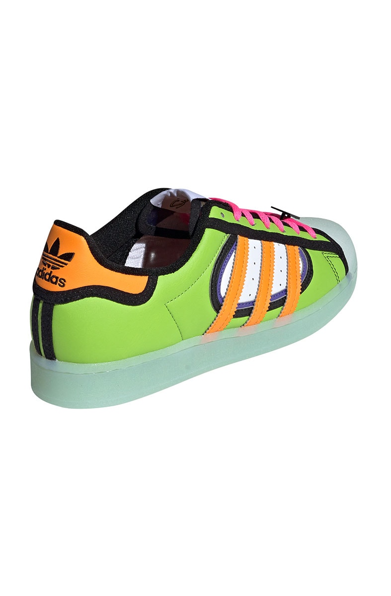 Tênis Adidas Superstar x The Simpsons Squishee Verde/Laranja