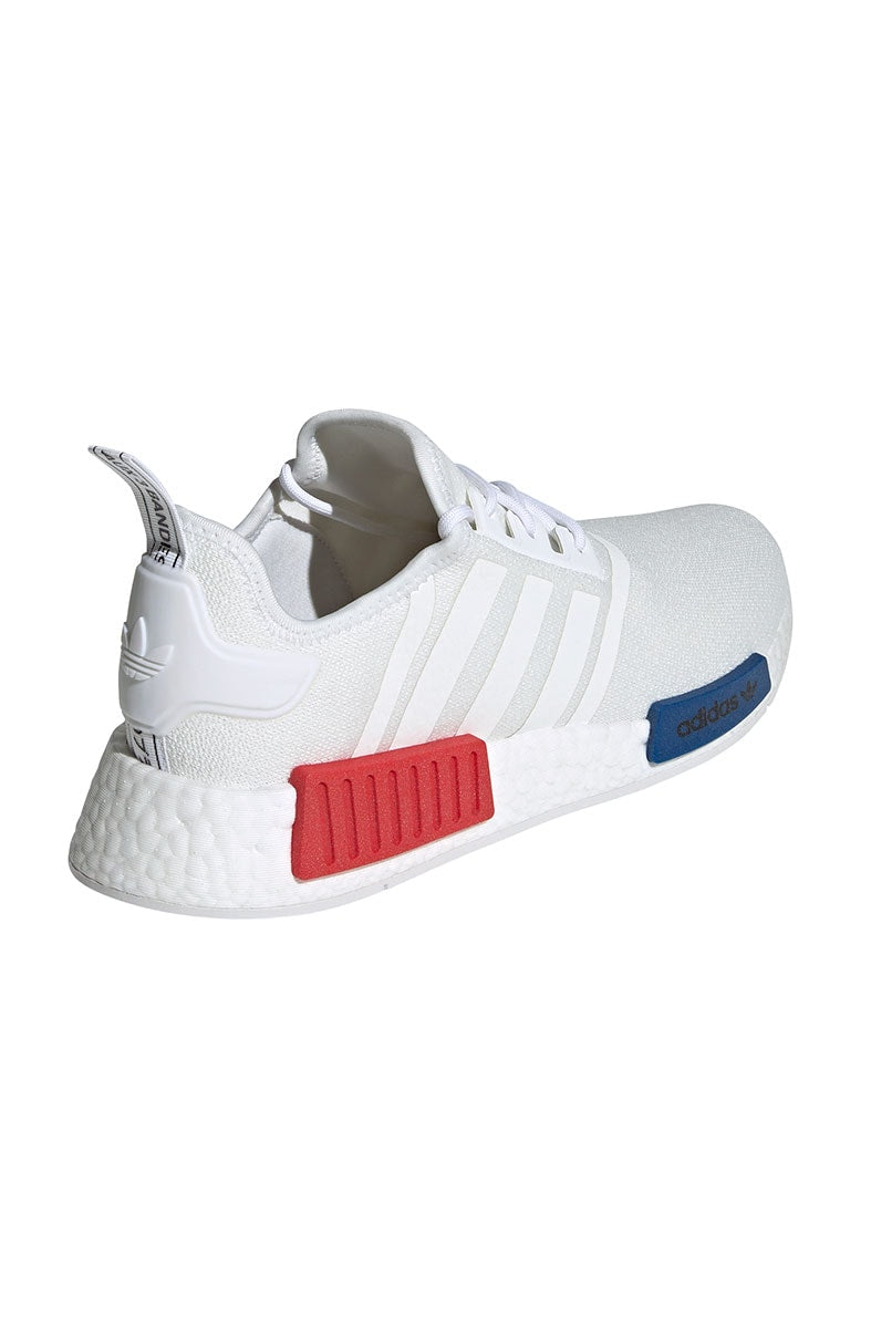 Tênis Adidas NMD R1 Branco/Vermelho/Azul