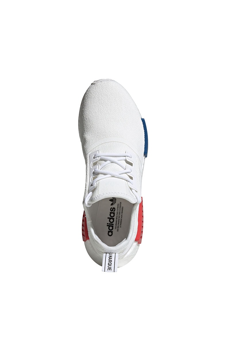 Tênis Adidas NMD R1 Branco/Vermelho/Azul